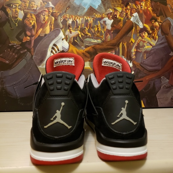Jordan Bred 4s size 10.5 - Picture 6 of 8